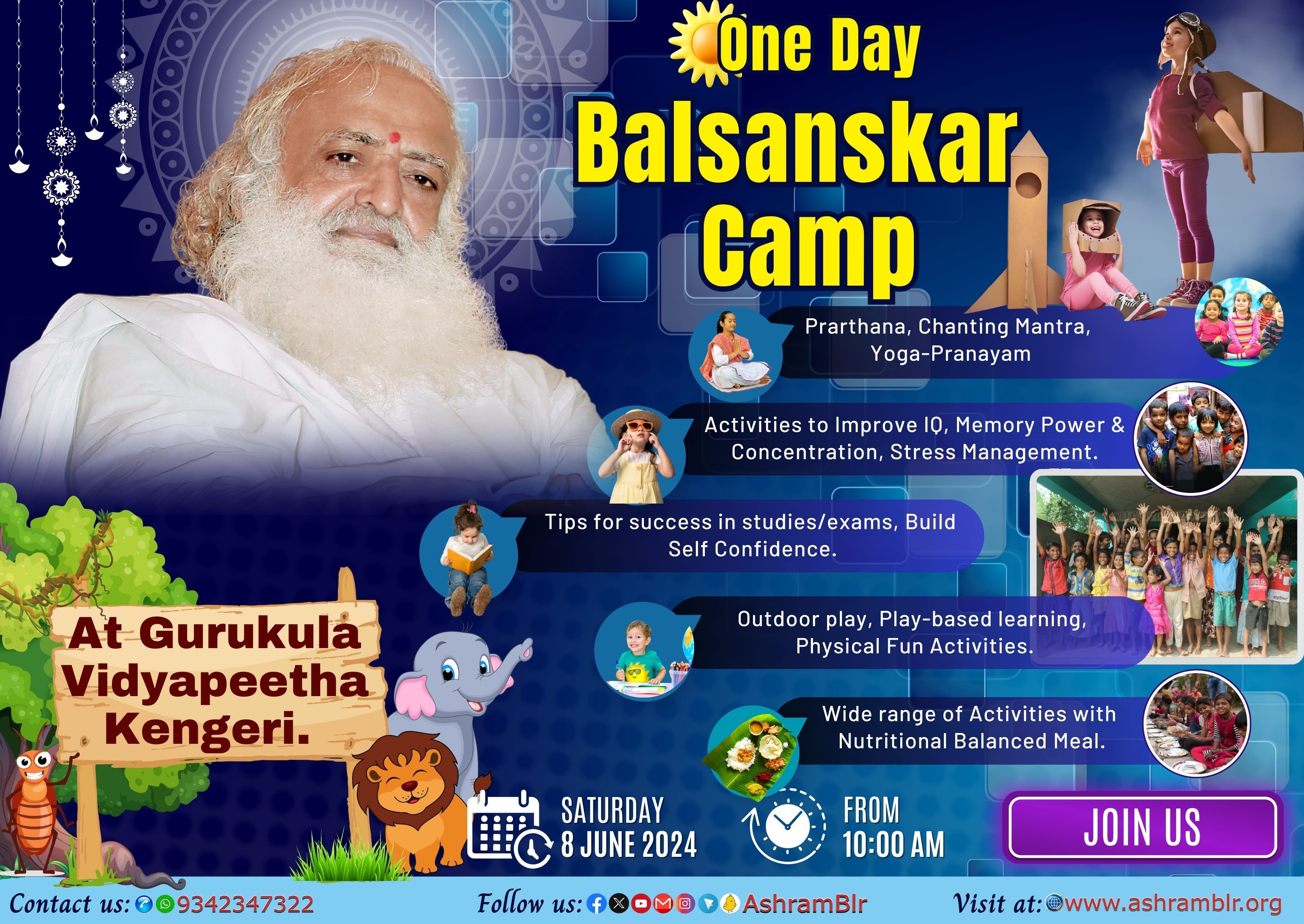 Discover the Impact of Vidyapeetha Gurukul, Kengeri Initiative- Bhandara and Balsanskar Program.